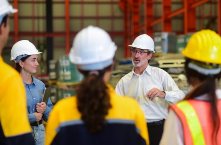 Photo of manufacturers in a meeting