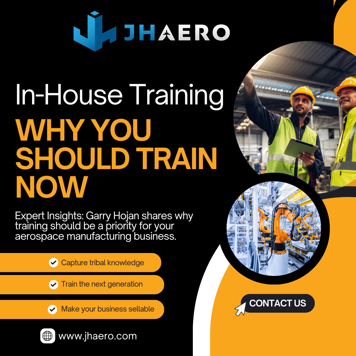 Aerospace manufacturers - learn why to set up in-house training programs now.